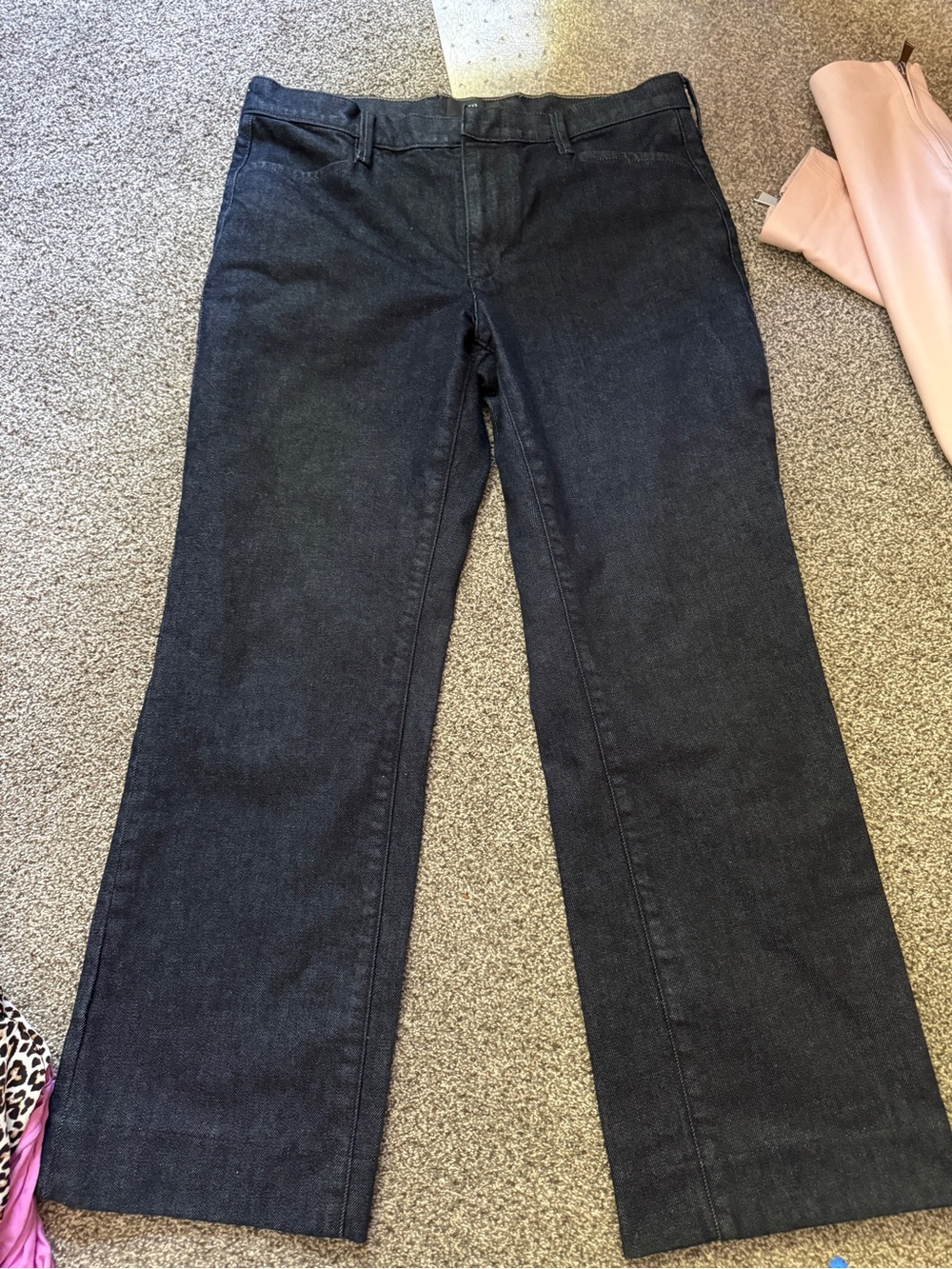 Banana Republic Dark Gray Wide-Leg Jeans